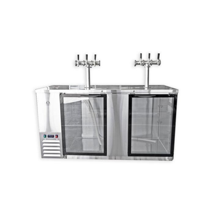 Large Two Door Super Deluxe Kegerator