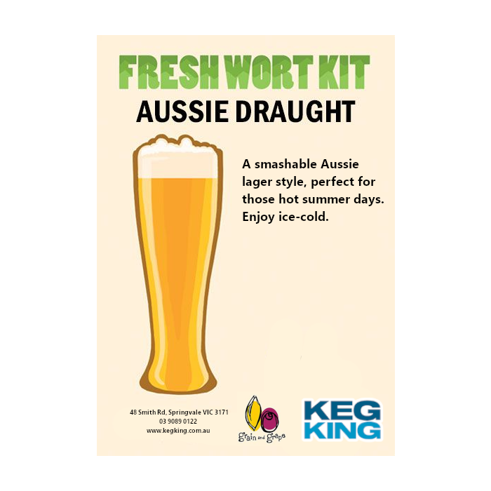 Aussie Draught | Keg King Brewing Co. Fresh Wort Kit
