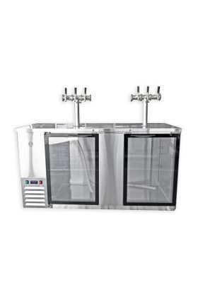 Large Two Door Super Deluxe Kegerator